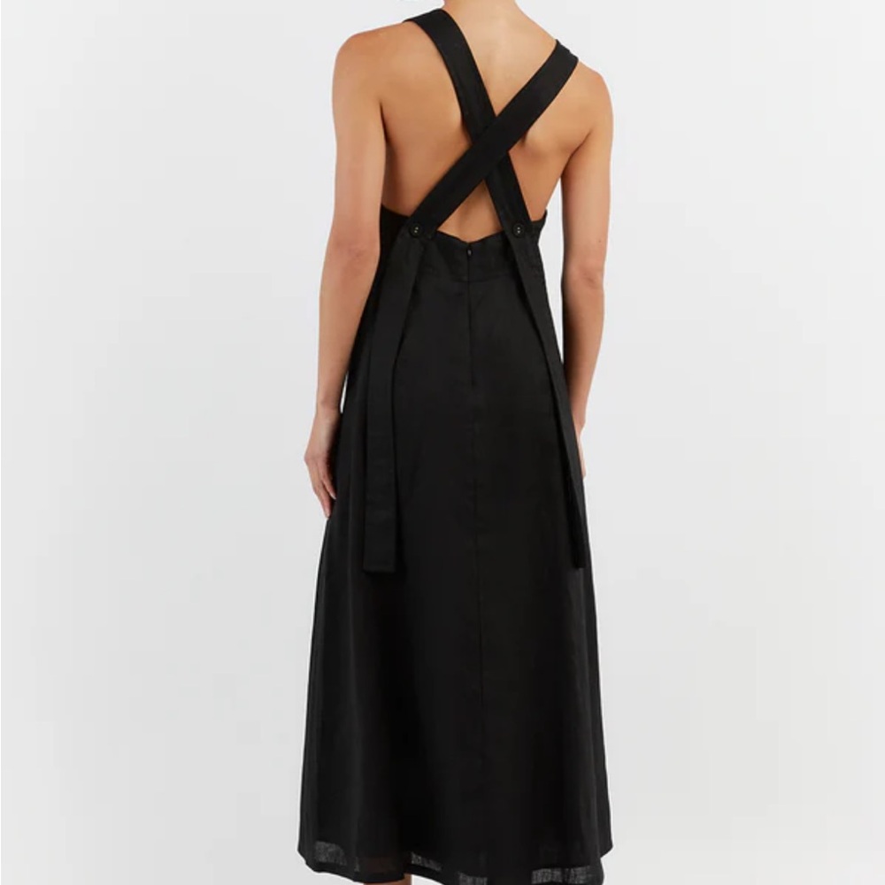 NWOT DISSH Zadie 100% Linen Apron Dress